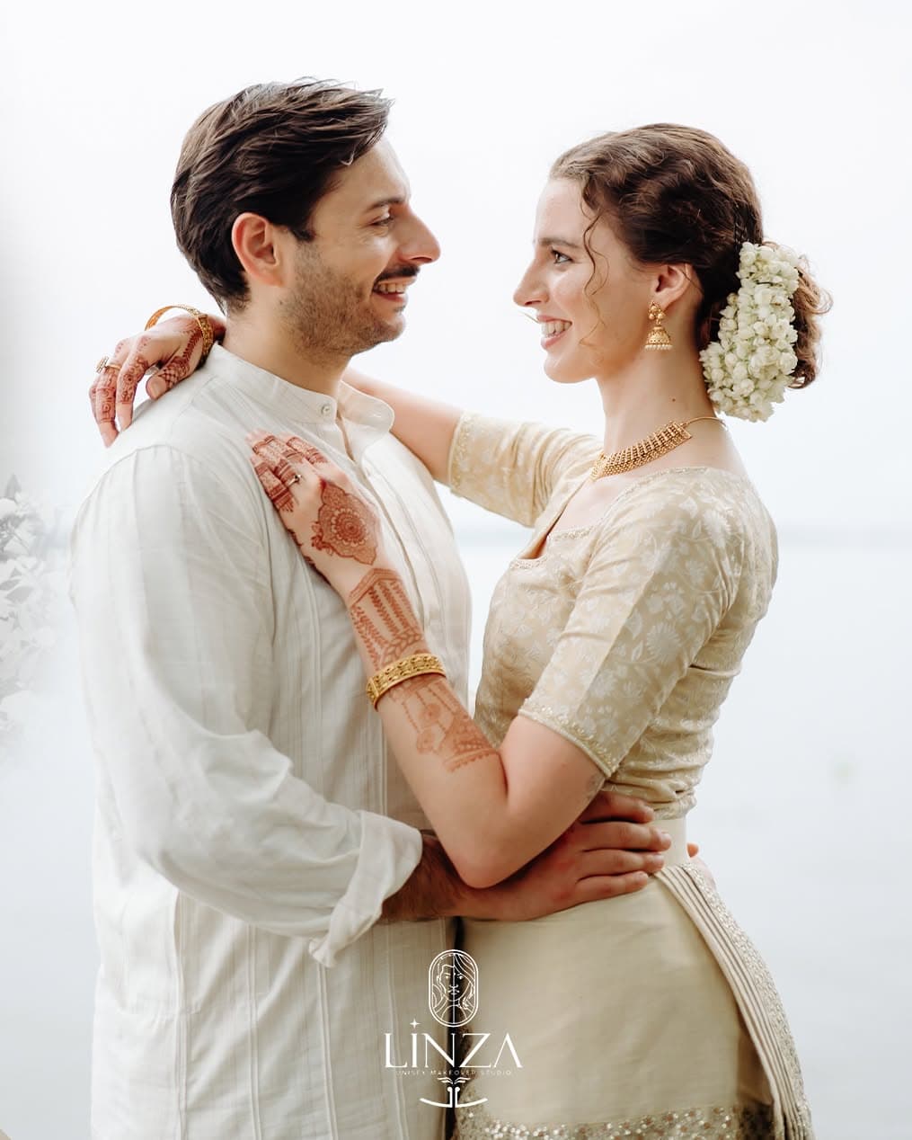 Happy couple styled by Linza